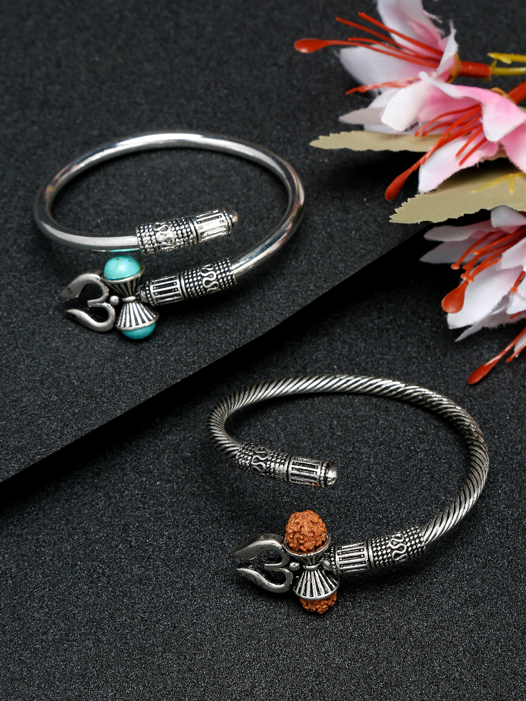 YouBella Jewellery Charm Bracelet Bangle for Girls and Women (Silver) (YBBN_91965)